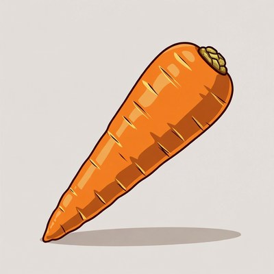 Carrot on a neutral background