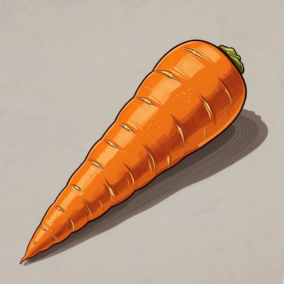 Carrot on a simple background