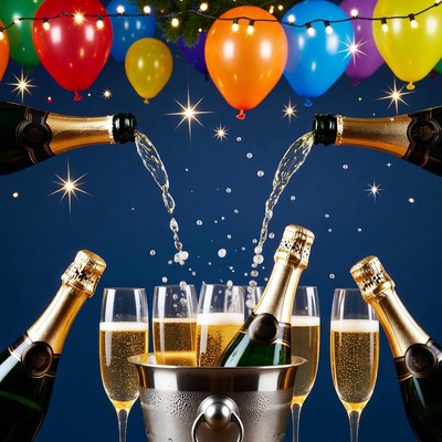 Champagne pouring at a celebration