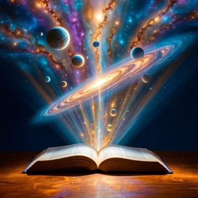 Open book reveals universe