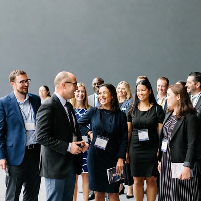 Group of professionals at conference event