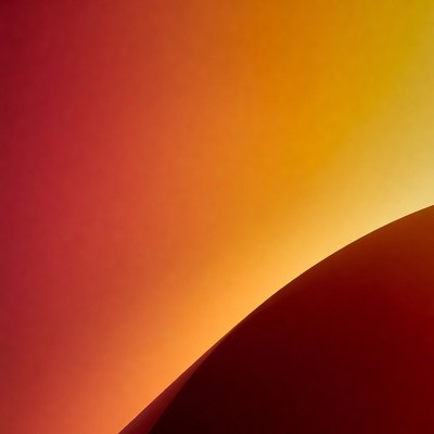 Warm colors in sunset sky