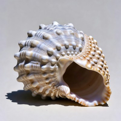 Shell found on the beach during the day