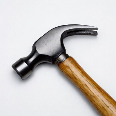 Hammer on white background