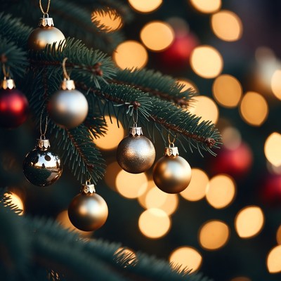 Christmas tree adorned with ornaments