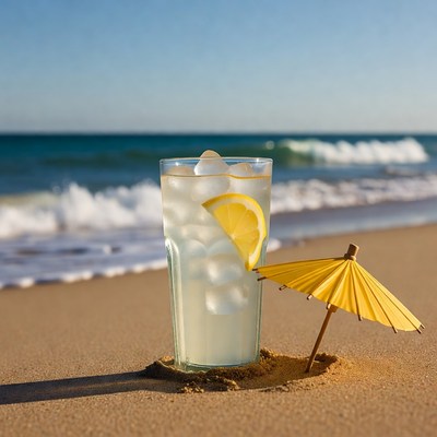 Refreshment on the beach