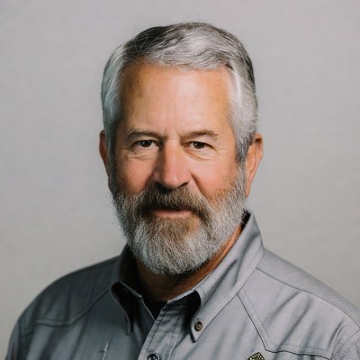 Man with gray beard smiling