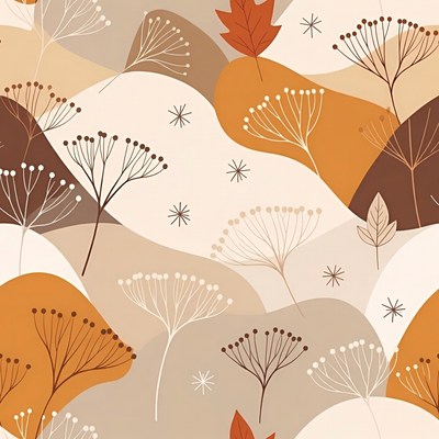 Patterns of nature in warm colors
