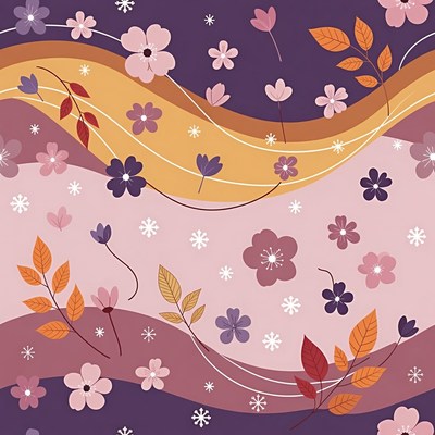 Colorful floral pattern design