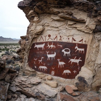 Rock art shows ancient life in north america