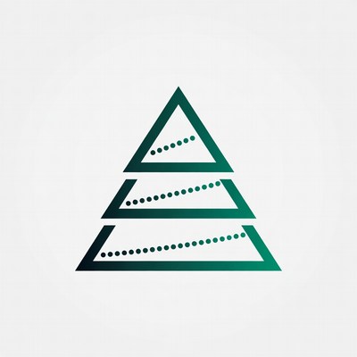 Simple green christmas tree design