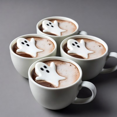Fun ghost drinks for halloween