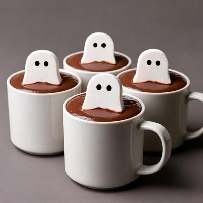 Small ghosts in hot chocolate