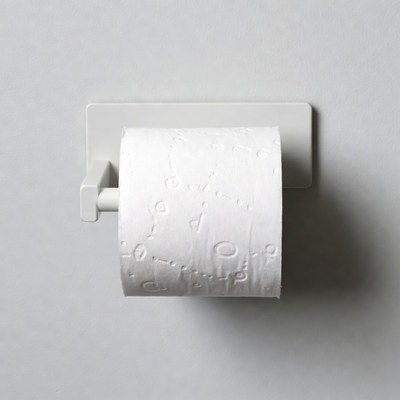 Toilet paper on wall holder