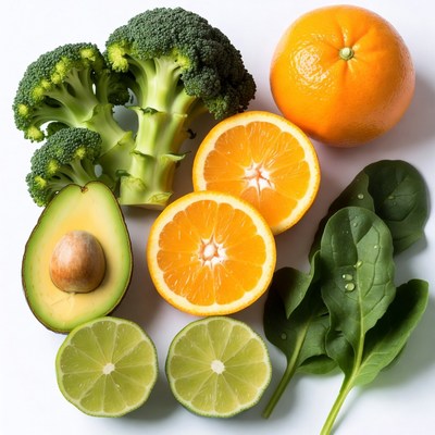 Fresh assortment of fruits and vegetables