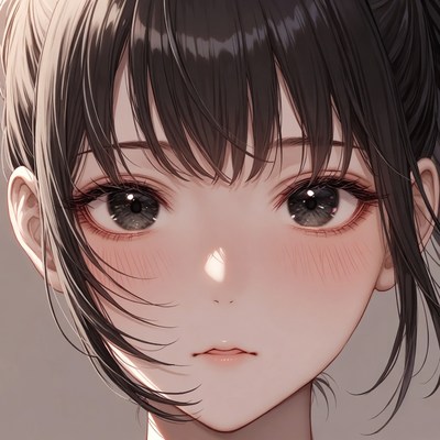 Young person with dark hair