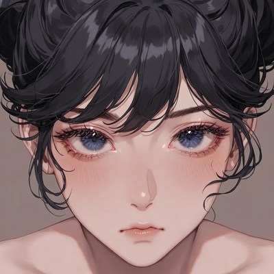 Digital art of a young woman