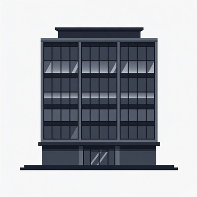 Modern building in urban area