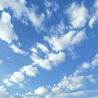 Clouds in a clear sky