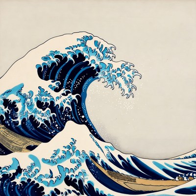 Famous wave artwork from japan
