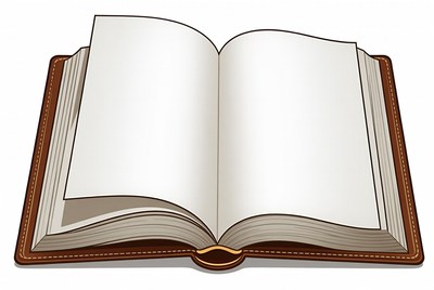 Open book on a table