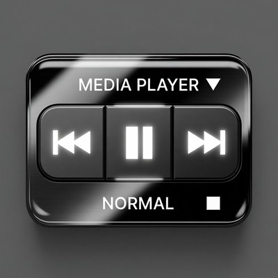 Media player control button design