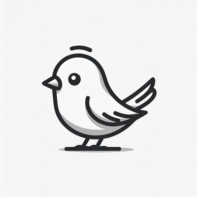 Small bird standing on ground