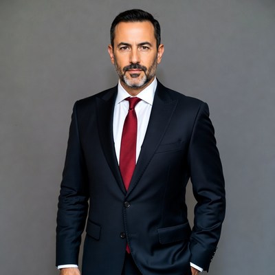 Businessman standing in formal attire