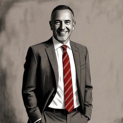 Businessman posing in formal attire