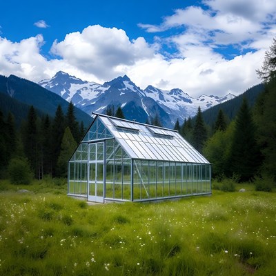 Greenhouse in the mountains