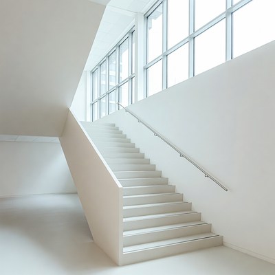 Stairs in modern building interior
