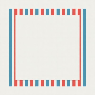 Colorful border design with stripes