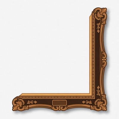 Wooden frame in simple design