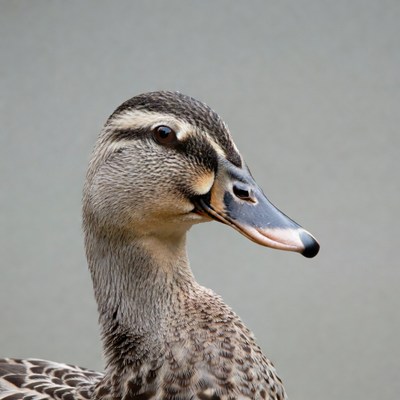 Duck close-up in natural habitat