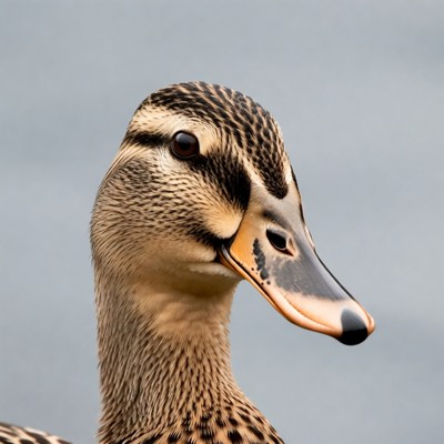 Duck close-up in natural setting