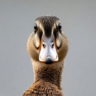 Close view of a duck in nature