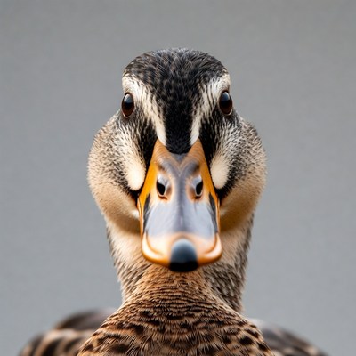 Close-up view of a bird's face