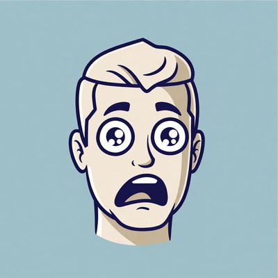 Person showing shock and surprise