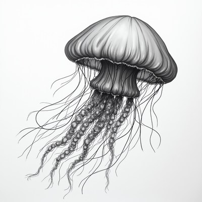 Jellyfish swimming in the ocean