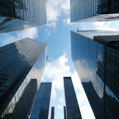 Skyscrapers reaching for the sky