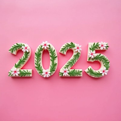 Floral decoration for a new year