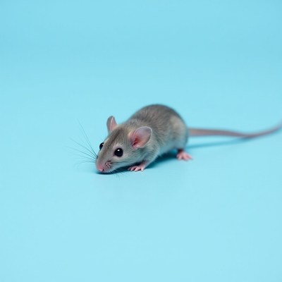 Small mouse on light background