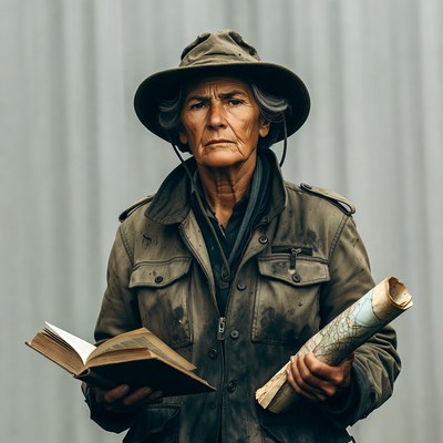 Exploring with book and map