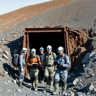 Team exits mining site after exploration
