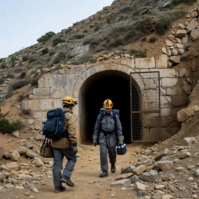 Exploring an abandoned mine site