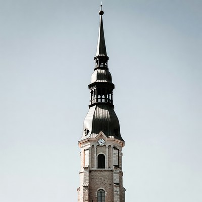 Historic tower in clear sky