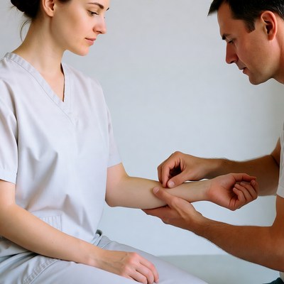 Medical checkup at clinic