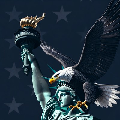 Symbol of freedom and strength in the usa
