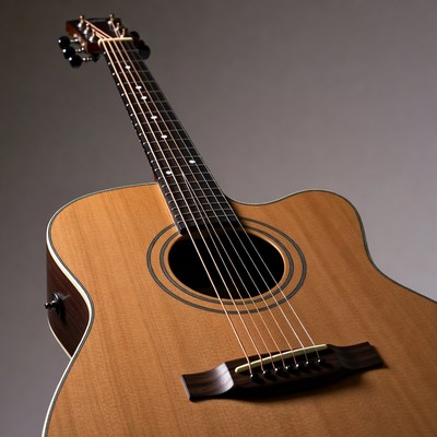 Guitar on display with different angles