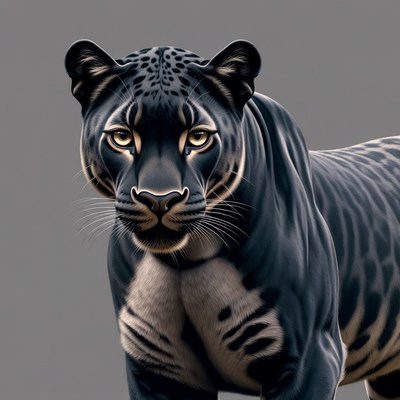 Close-up of a black panther